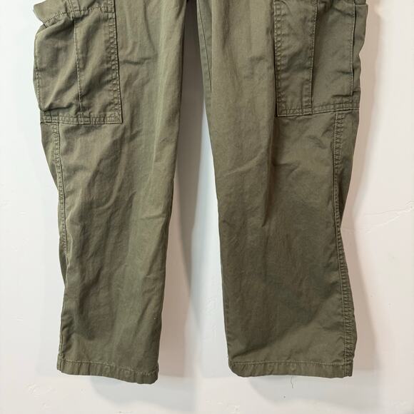 Levi's 94' Baggy Pants Wide Leg Cargo Relaxed Fit Cotton Green 27 - Picture 3 of 10